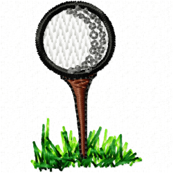 Golf Embroidery Design 3 Golf Embroidery Design 3